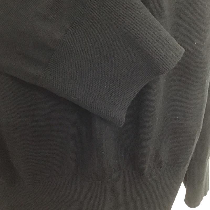 アレキサンダーワン ALEXANDER WANG カーディガン 長袖 長袖カーディガン 長袖カットソー ノーカラージャケット 前開カーディガン M 無地 黒 / ブラック / メンズ USED 古着 中古 10106568