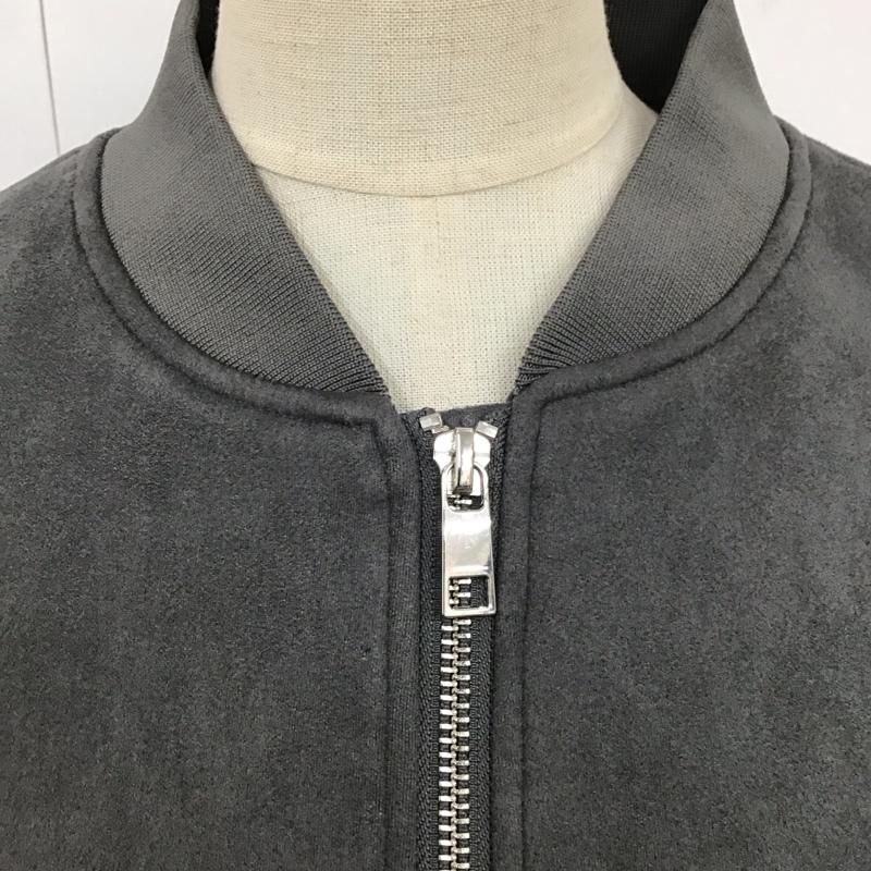 ザラ ZARA ジャケット、上着 ジャンパー、ブルゾン ジップアップジャケット アウター カジュアルジャケット M 無地 灰 / グレー / レディース USED 古着 中古 10118511