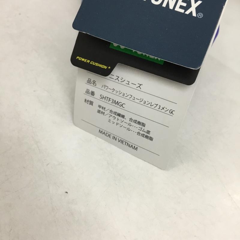 ヨネックス YONEX スニーカー スニーカー SHTF3MGC パワークッションフュージョンレブ3メンGC テニスシューズ 箱有 24.5cm 24.5cm ロゴ、文字 白 / ホワイト / X 黒 / ブラック / X 青 / ブルー / レディース USED 古着 中古 10147954