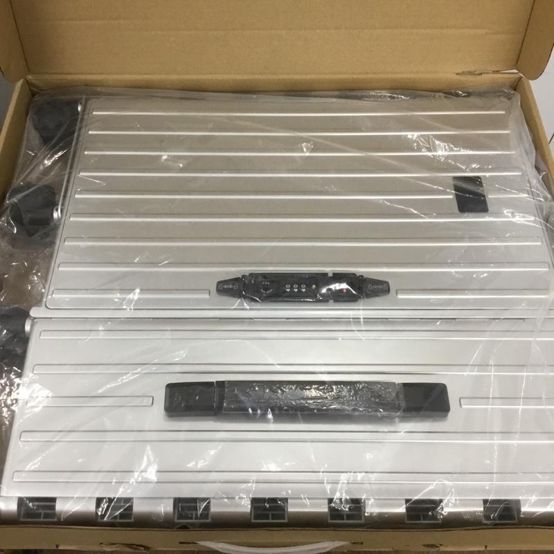 アンドフラット &.FLAT スーツケース、トランク スーツケース、トランク FL14-4-00001 折りたたみ ハードキャリーバッグ キャリーケース 箱有 ロゴ、文字 灰 / グレー / メンズ USED 古着 中古 10137506