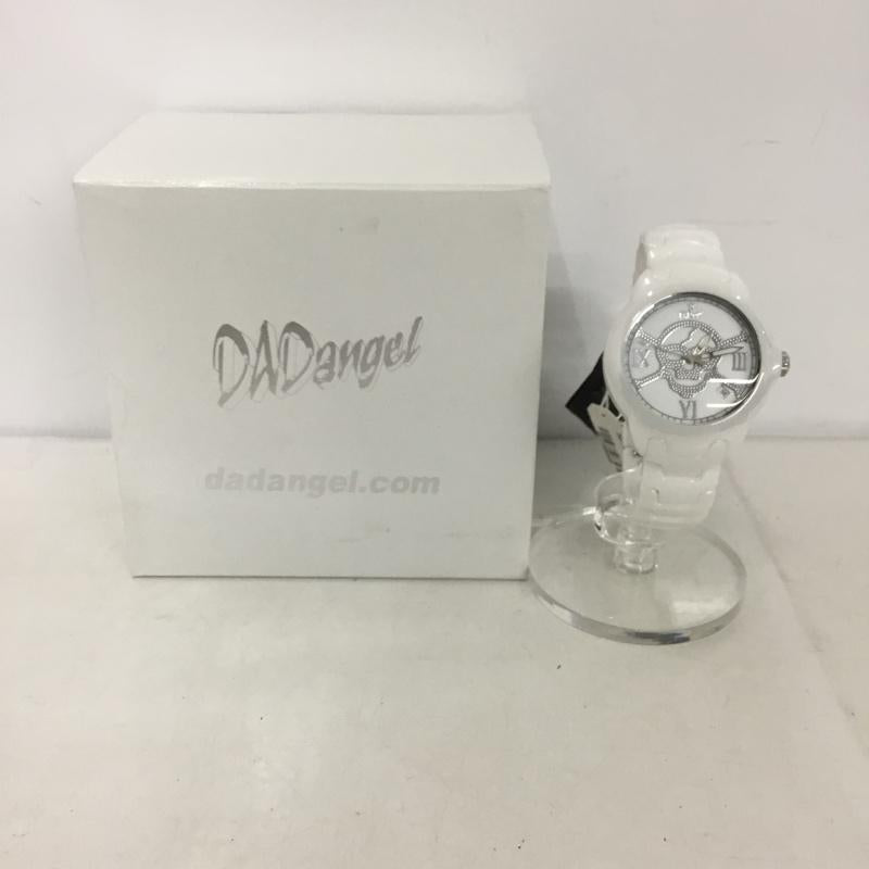 ダッドエンジェル DADangel 腕時計 アナログ(クォーツ式) DAD-703-03WS 箱有 スカル 白 / ホワイト / メンズ USED 古着 中古 10134422