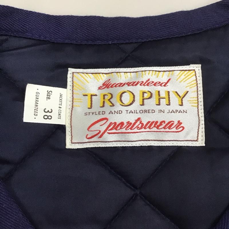 トロフィークロージング TROPHY CLOTHING ベスト ベスト ベスト キルティングベスト ノースリーブカットソー M 無地 紺 / ネイビー / メンズ USED 古着 中古 10110986