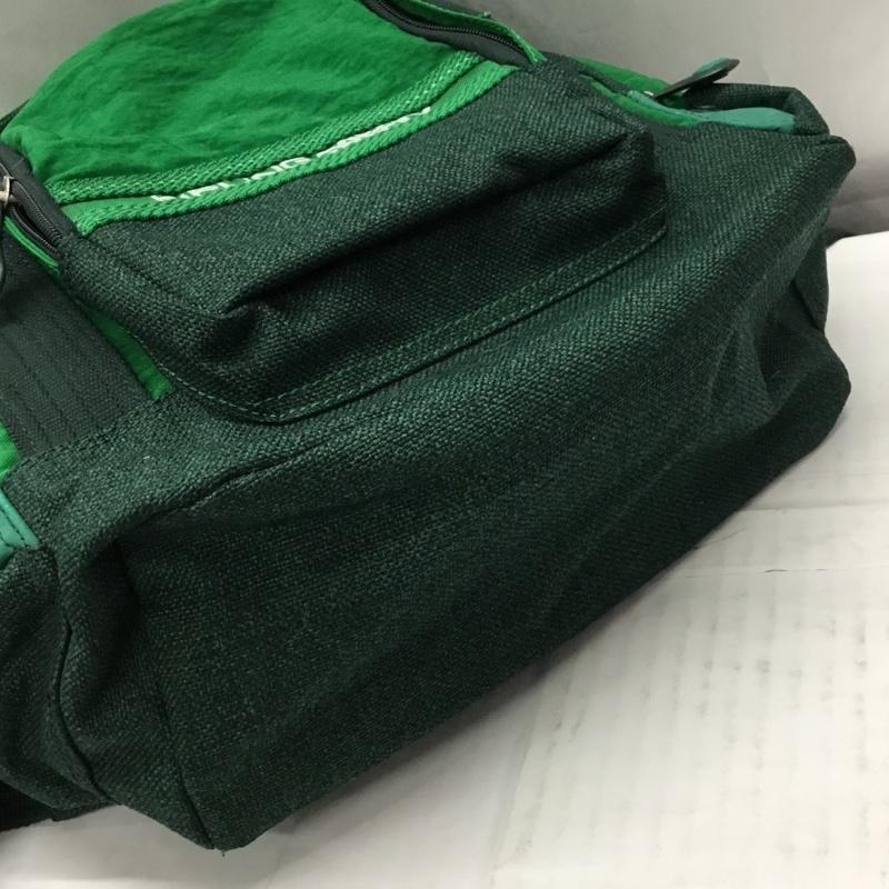 キプリング kipling リュックサック、デイパック リュックサック、デイバッグ バックパック ゴリラ ロゴ、文字 緑 / グリーン / レディース USED 古着 中古 10107613