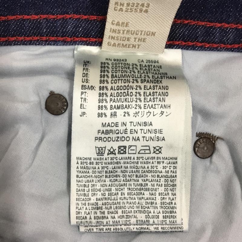 ディーゼル DIESEL パンツ デニム、ジーンズ デニムパンツ ストレートパンツ ストレッチパンツ カジュアルパンツ 34 無地 インディゴ / インディゴ / メンズ USED 古着 中古 10118700