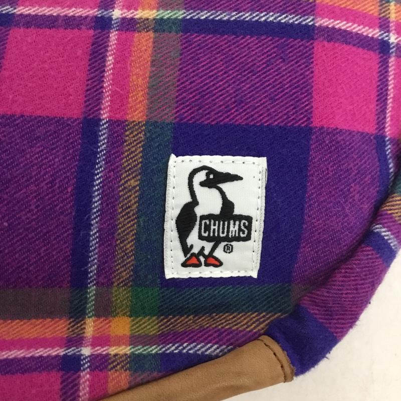 チャムス CHUMS ショルダーバッグ ショルダーバッグ チェック フェイクレザー ワンポイント マルチカラー / マルチカラー / レディース USED 古着 中古 10140042