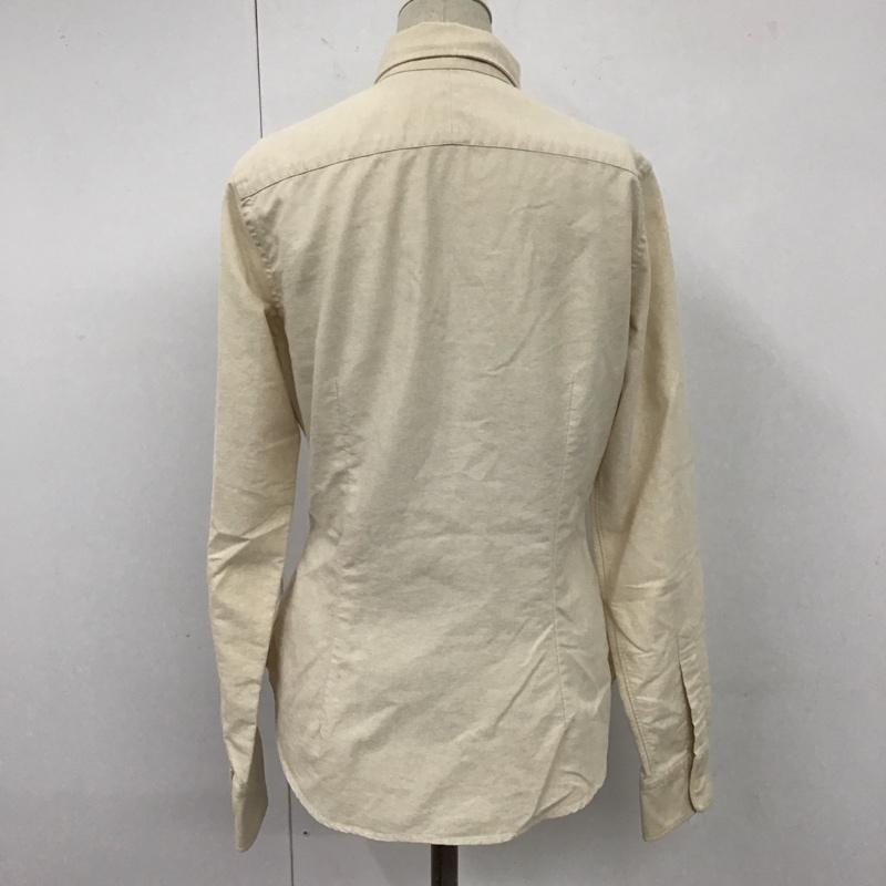ラルフローレン RALPHLAUREN シャツ、ブラウス 長袖 長袖 ロゴ、文字 ベージュ / ベージュ / レディース USED 古着 中古 10110234