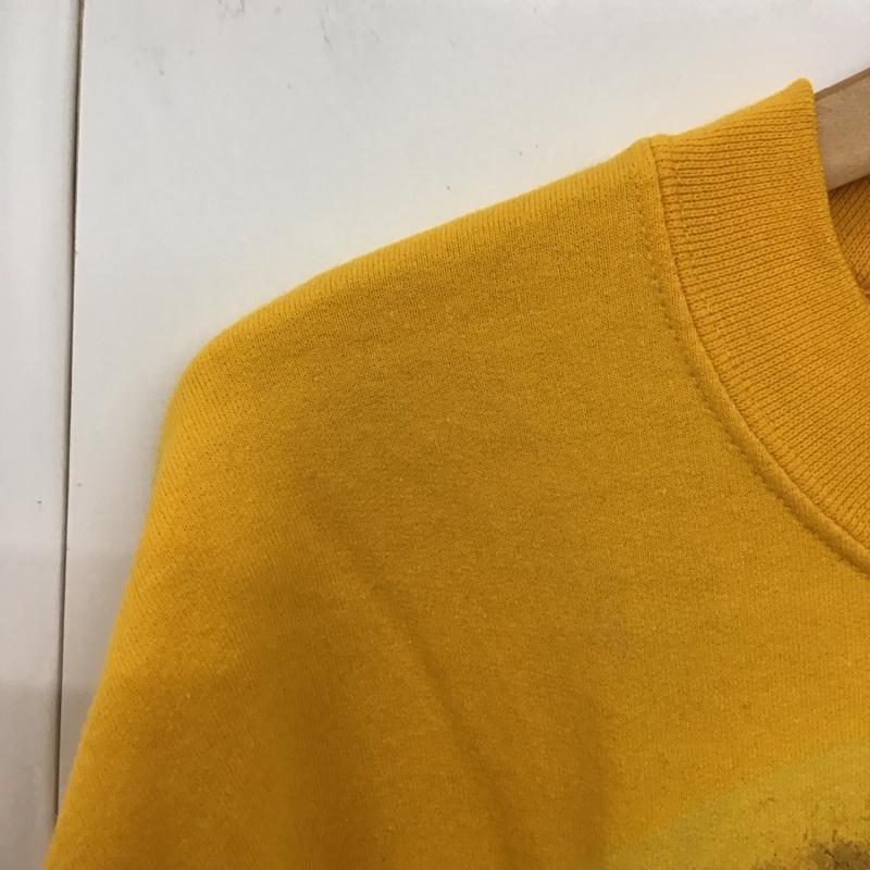 ギルダン GILDAN トレーナー 長袖 M プリント 黄 / イエロー / メンズ USED 古着 中古 10130153