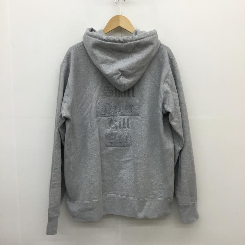 アベイシングエイプ A BATHING APE パーカー 長袖 A BATHING APE PULLOVER HOODIE XXL ロゴ、文字 X プリント 灰 / グレー /  メンズ USED 古着 中古 10124625