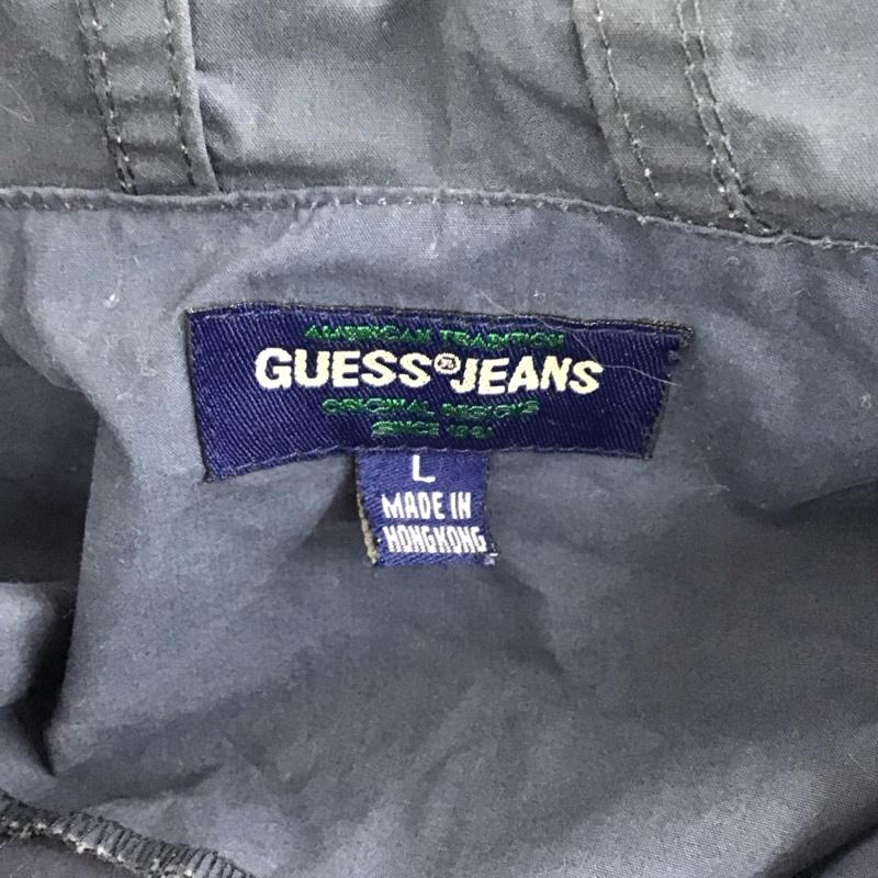 ゲス Guess ジャケット、上着 ジャケット、ブレザー 90s アノラック パーカージャケット ジップアップネック L ロゴ、文字 紺 / ネイビー /  メンズ USED 古着 中古 10125032