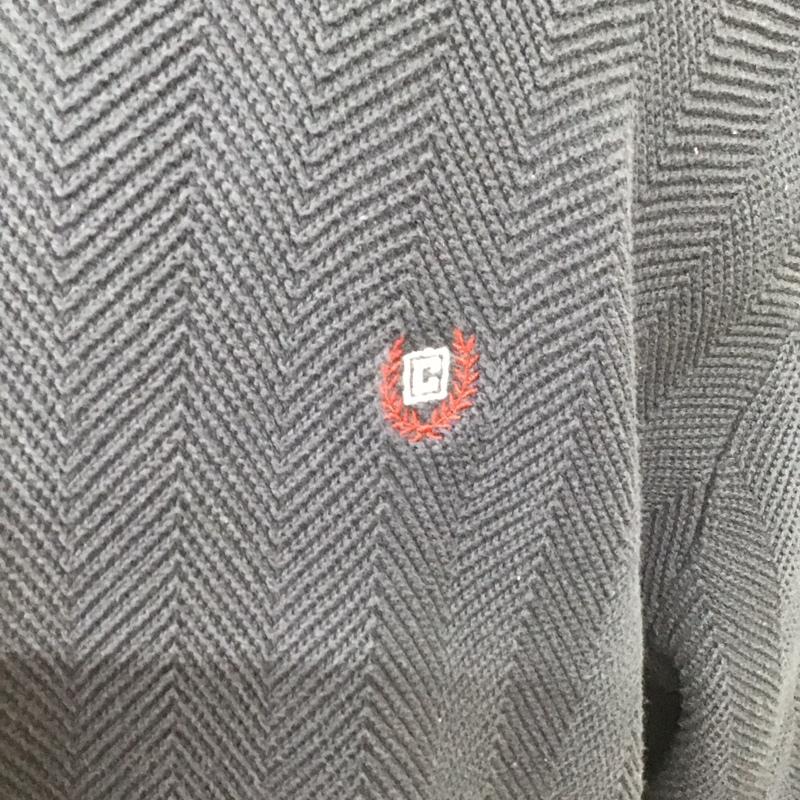 チャップス CHAPS ニット、セーター 長袖 長袖ニットカットソー ニット セーター クルーネックニット XXL ストライプ 紺 / ネイビー / メンズ USED 古着 中古 10124598