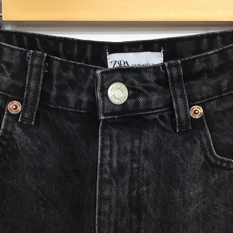 ザラ ZARA パンツ デニム、ジーンズ 36 無地 黒 / ブラック / レディース USED 古着 中古 10139421