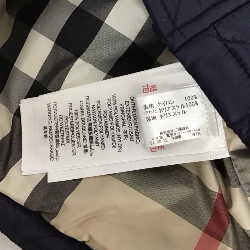 バーバリー BURBERRY ジャケット、上着 ジャケット、ブレザー キルティングジャケット アウター 110cm 無地 紺 / ネイビー / ボーイズ USED 古着 中古 10147225
