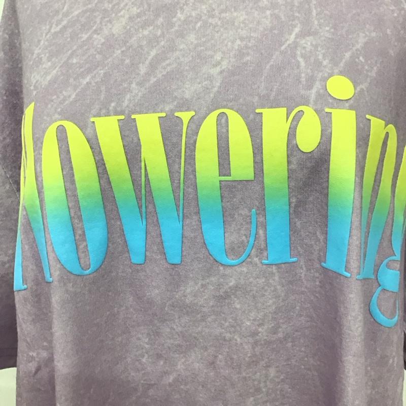 マウジー MOUSSY Tシャツ 半袖 010ESQ90-0590 FLOWERING Tシャツ FREE プリント 紫 / パープル / レディース USED 古着 中古 10112131