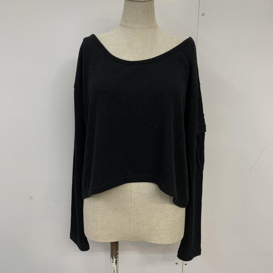 リエンダ rienda カットソー 長袖 FREE 無地 黒 / ブラック /  レディース USED 古着 中古 10041038