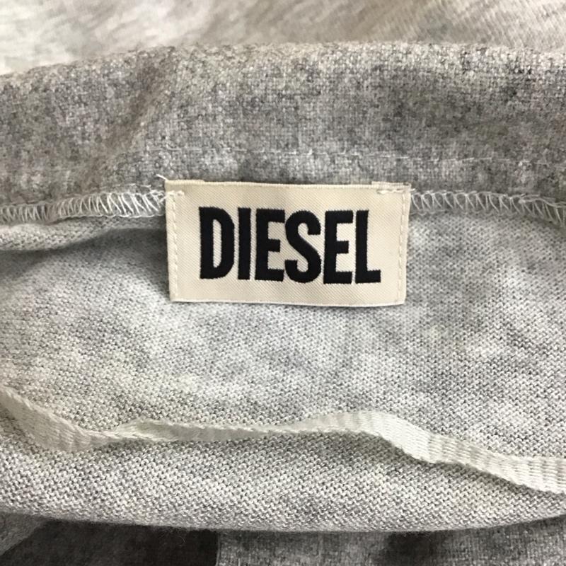 ディーゼル DIESEL カーディガン 長袖 ジップアップカーディガン 長袖ニットカーディガン 長袖カットソー S 無地 灰 / グレー / レディース USED 古着 中古 10108460