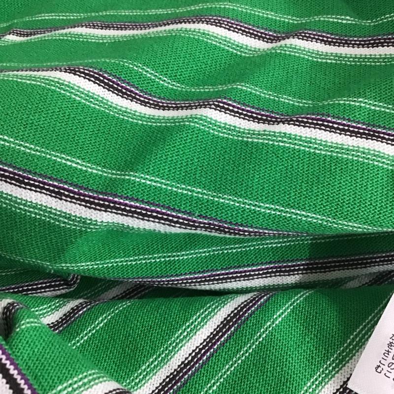 ニコアンド niko and... Tシャツ 半袖 nkn33609ad 半袖カットソー ボーダーシャツ クルーネックカットソー L ボーダー柄 緑 / グリーン / レディース USED 古着 中古 10128907