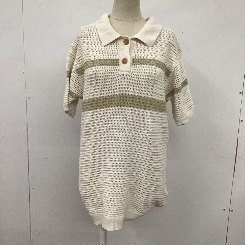 ニコアンド niko and... ポロシャツ 半袖 NKN33677CF L 無地 マルチカラー / マルチカラー / レディース USED 古着 中古 10109105