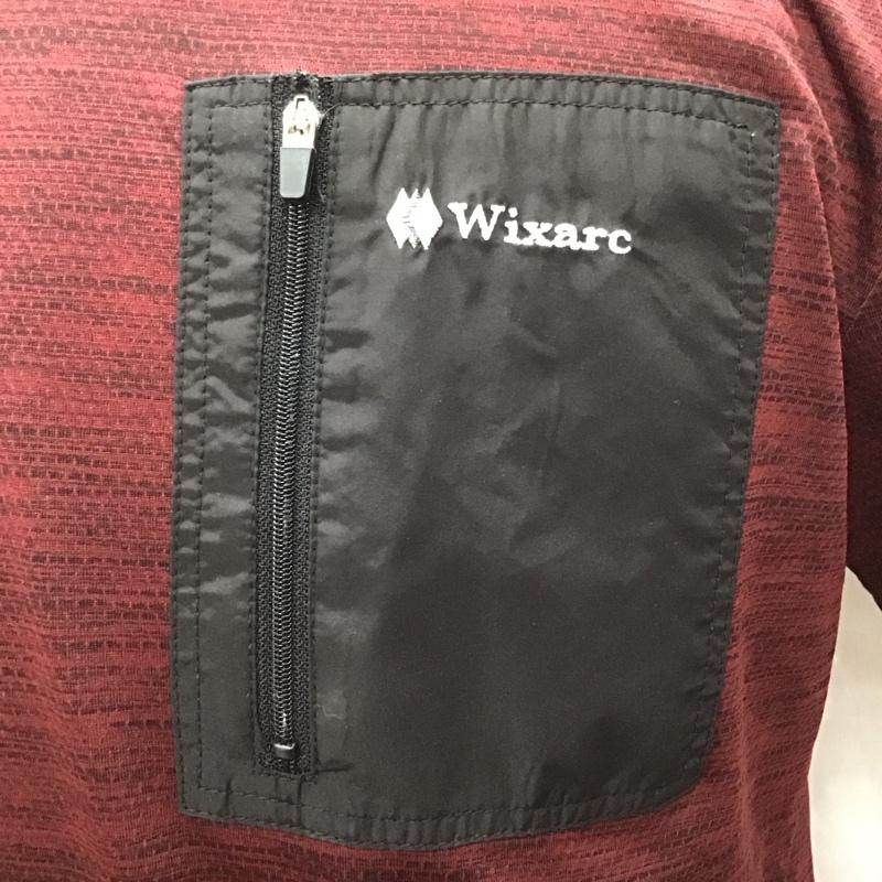 古着 USED Tシャツ 半袖 WIXARC クルーネック スポーツウェア LL ロゴ、文字 えんじ / ワインレッド / X 黒 / ブラック / メンズ USED 古着 中古 10115545