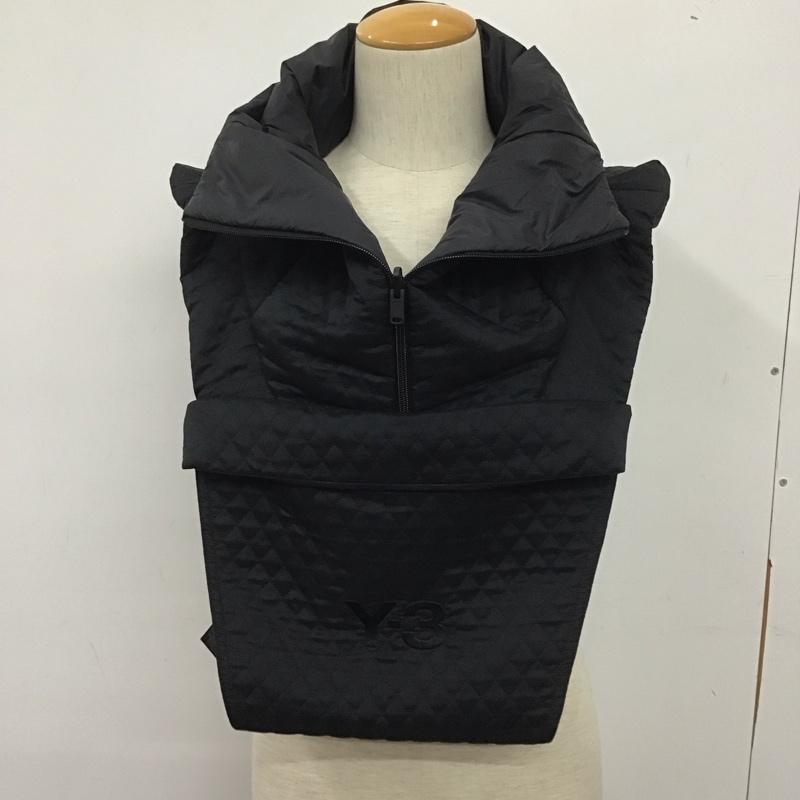 ワイスリー Y-3 ベスト ベスト GK3130 CH2 Quilted Reversible Collar プルオーバー ハーフジップ リバーシブル ロゴ、文字 黒 / ブラック / メンズ USED 古着 中古 10139354