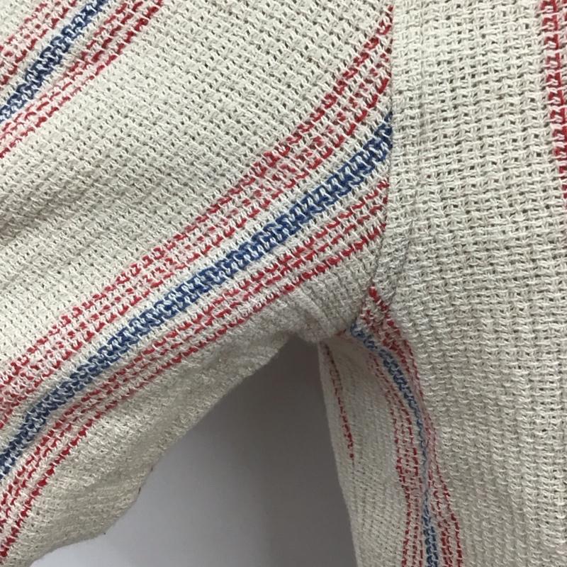 ザラ ZARA シャツ、ブラウス 半袖 半袖シャツ カラーシャツ 半袖カットソー ストライプシャツ M ストライプ 青 / ブルー / X 赤 / レッド / X ベージュ / ベージュ / メンズ USED 古着 中古 10106959
