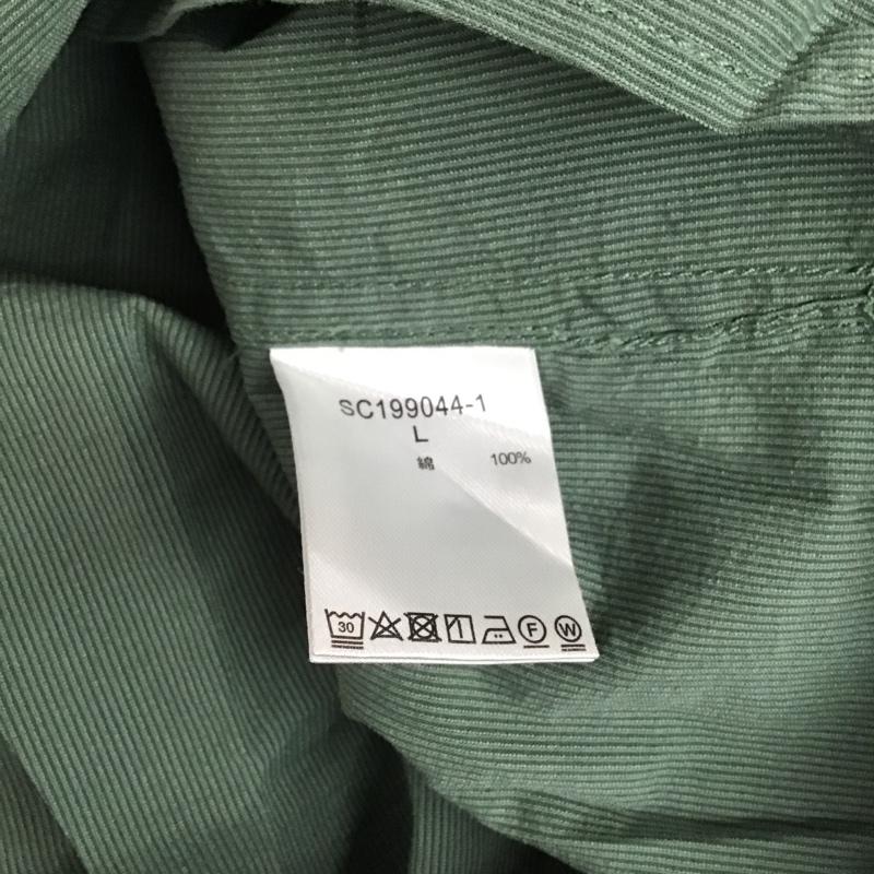 スタディオクリップ studio CLIP シャツ、ブラウス 長袖 L 無地 薄緑 / ライトグリーン / レディース USED 古着 中古 10106162