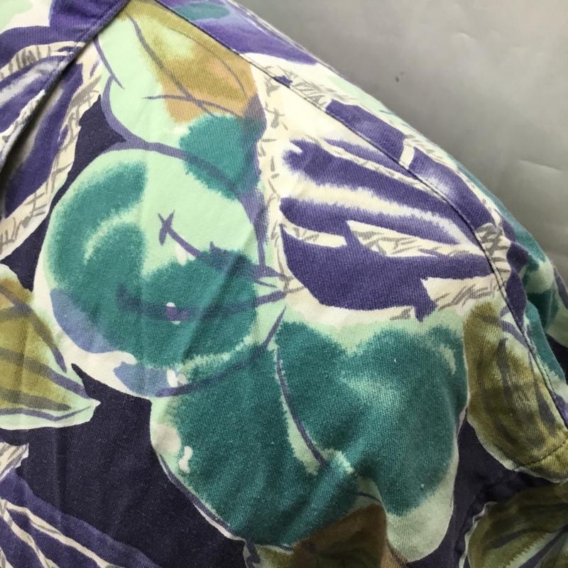 古着 USED シャツ、ブラウス 半袖 半袖シャツ カラーシャツ 半袖カットソー アロハシャツ 古着 L 総柄 マルチカラー / マルチカラー / メンズ USED 古着 中古 10106405