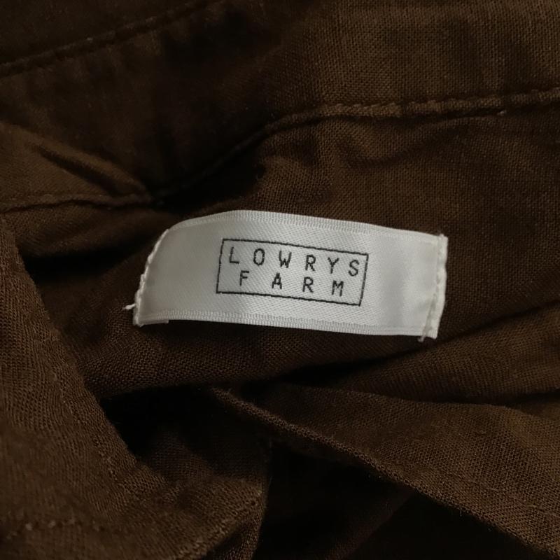 ローリーズファーム LOWRYS FARM シャツ、ブラウス 長袖 FREE 無地 茶 / ブラウン / レディース USED 古着 中古 10105876