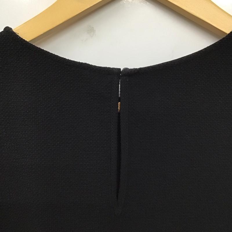 ザラ ZARA カットソー 長袖 S 無地 白 / ホワイト / X 黒 / ブラック / レディース USED 古着 中古 10129659