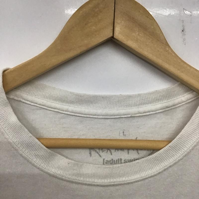 古着 USED Tシャツ 半袖 半袖カットソー プリントTシャツ クルーネックカットソー 古着 L プリント 白 / ホワイト / メンズ USED 古着 中古 10138625