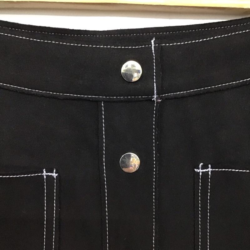 ザラ ZARA スカート ロングスカート タイトスカート ロングスカート ストレッチ XS 無地 黒 / ブラック /  レディース USED 古着 中古 10132647