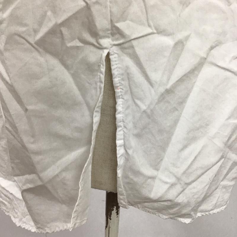 ザラ ZARA シャツ、ブラウス 七分袖 8351 237 250 ノーカラー M 無地 白 / ホワイト / レディース USED 古着 中古 10114236