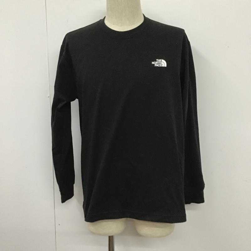ザノースフェイス THE NORTH FACE カットソー 長袖 NT32343 ロングスリーブバックスクエアロゴティー 長袖Tシャツ プリントTシャツ M ロゴ、文字 黒 / ブラック / メンズ USED 古着 中古 10105565