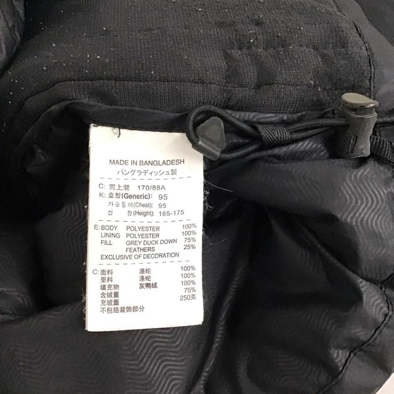ナイキ NIKE ジャケット、上着 ジャンパー、ブルゾン 347698-010 ダウン フェザー M ロゴ、文字 黒 / ブラック / メンズ USED 古着 中古 10121322