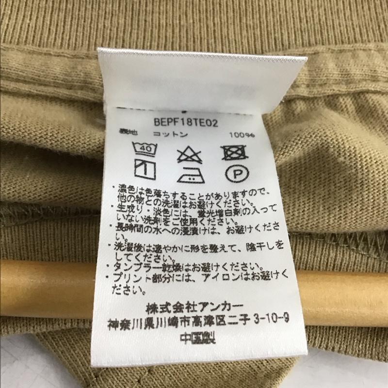 ブラックアイパッチ Black eye patch Tシャツ 半袖 半袖カットソー プリントTシャツ クルーネックカットソー XL プリント ベージュ / ベージュ / メンズ USED 古着 中古 10150133