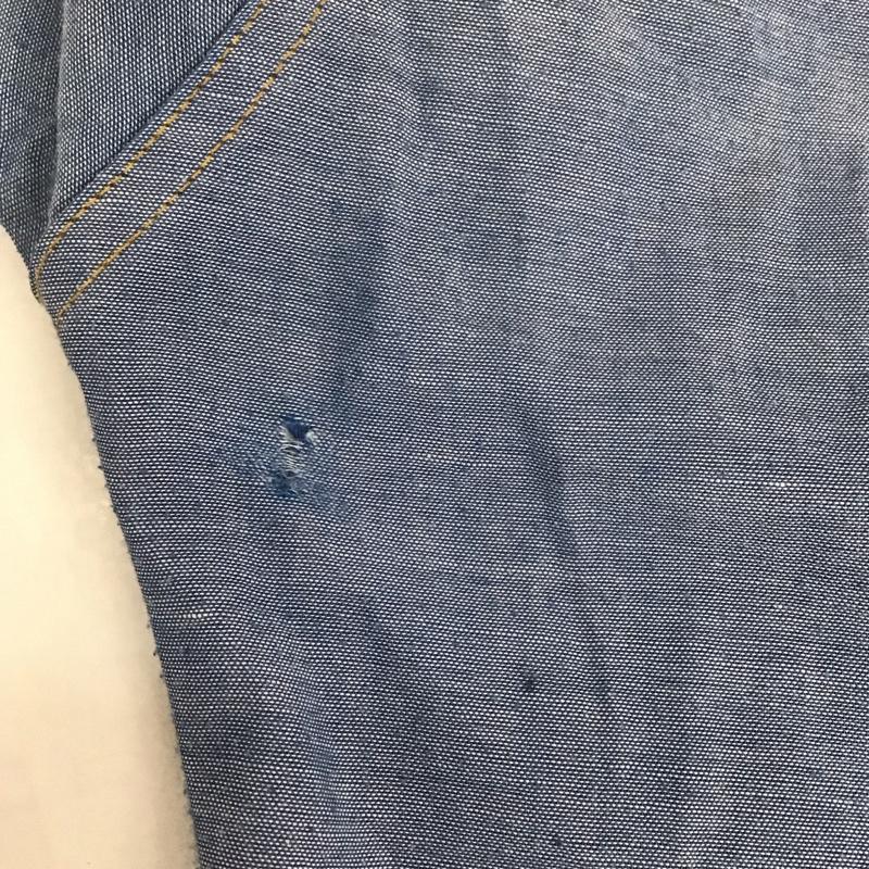 リーバイス Levi s シャツ、ブラウス 長袖 長袖シャツ 無地シャツ カラーシャツ 70s ヴィンテージ M 無地 インディゴ / インディゴ / メンズ USED 古着 中古 10125328