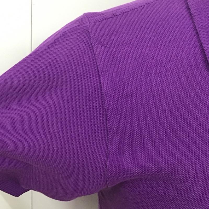 クリームソーダ CREAMSODA ポロシャツ 半袖 半袖ポロシャツ カラーシャツ 半袖カットソー S ロゴ、文字 紫 / パープル /  メンズ USED 古着 中古 10113113