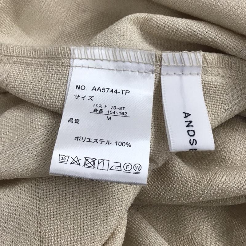 古着 USED シャツ、ブラウス 長袖 AA5744-TP ANDSEARCH M 無地 アイボリー / アイボリー / レディース USED 古着 中古 10142011