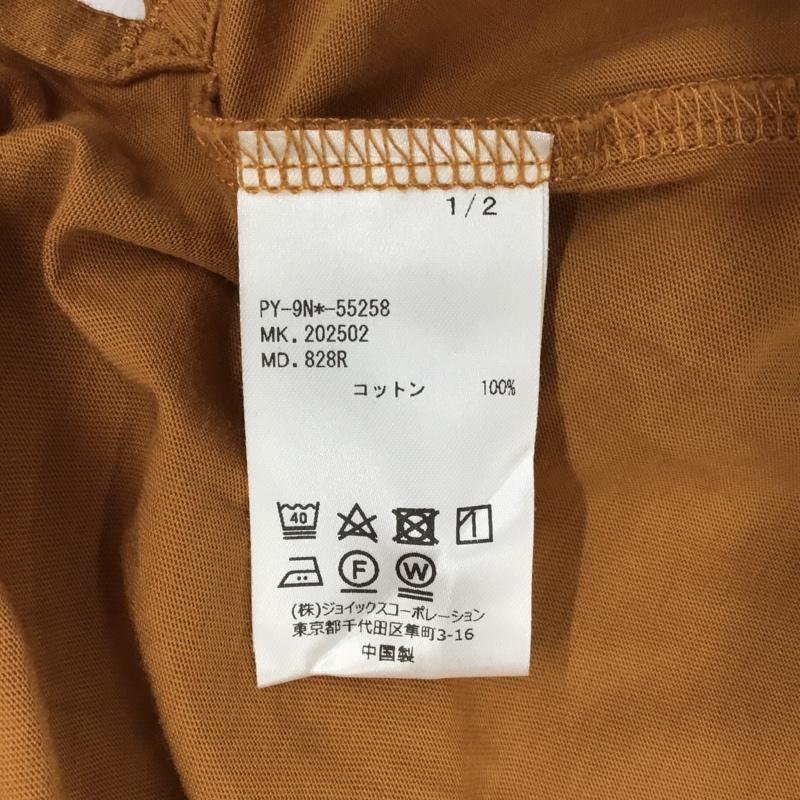 ポールスミス Paul Smith Tシャツ 長袖 長袖カットソー ロングスリーブカットソー クルーネックカットソー L ロゴ、文字 キャメル / キャメル / メンズ USED 古着 中古 10106580