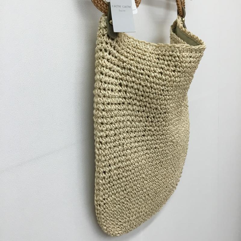 カシュ カシュ cache cache ハンドバッグ ハンドバッグ 無地 ベージュ / ベージュ / レディース USED 古着 中古 10135131