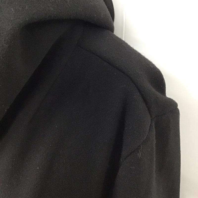 ザラ ZARA コート コート一般 ロング丈 フード L 無地 黒 / ブラック / レディース USED 古着 中古 10118498