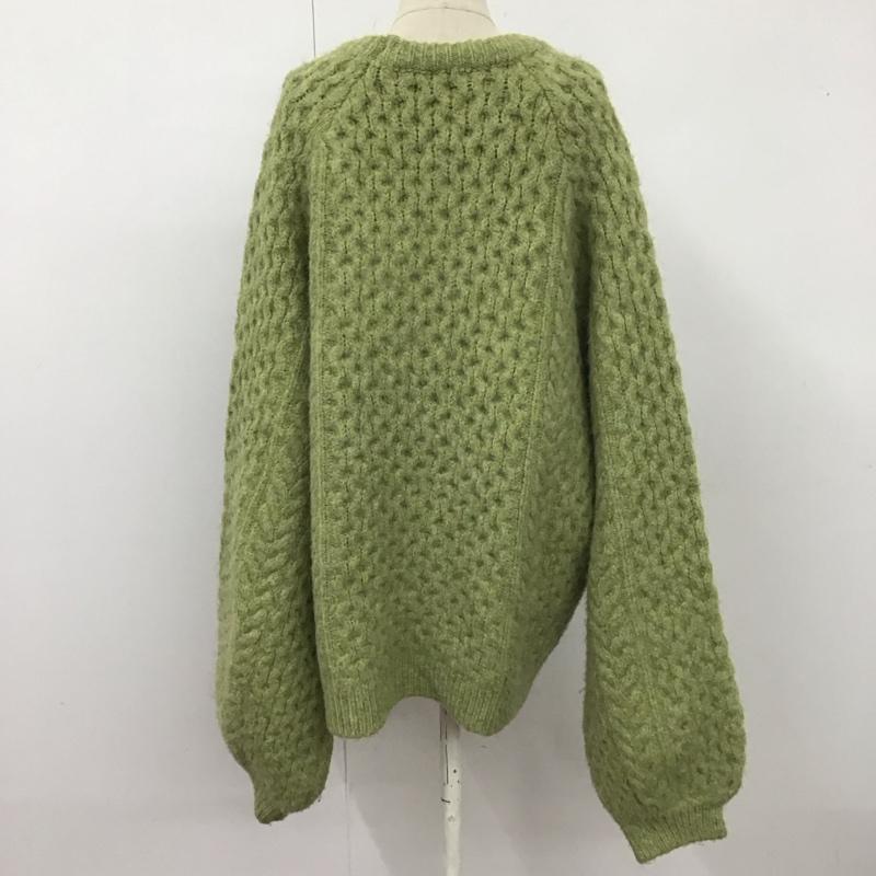 セレクトモカ select MOCA ニット、セーター 長袖 10007389-3 長袖セーター 長袖ニットカットソー クルーネックカットソー FREE 無地 緑 / グリーン /  レディース USED 古着 中古 10110814