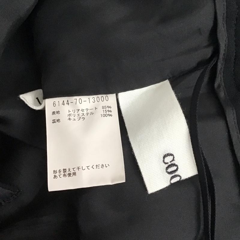 コキュカ COCUCA パンツ スラックス 1 無地 黒 / ブラック / レディース USED 古着 中古 10138182