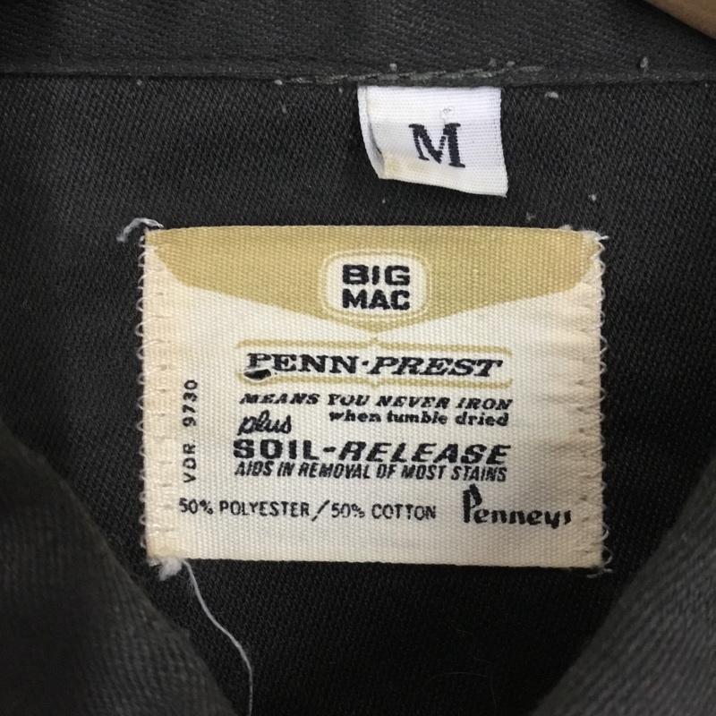 ビックマック BIGMAC シャツ、ブラウス 長袖 長袖シャツ カラーシャツ ポケットシャツ 長袖カットソー 古着 M ロゴ、文字 カーキ / カーキ /  メンズ USED 古着 中古 10113383