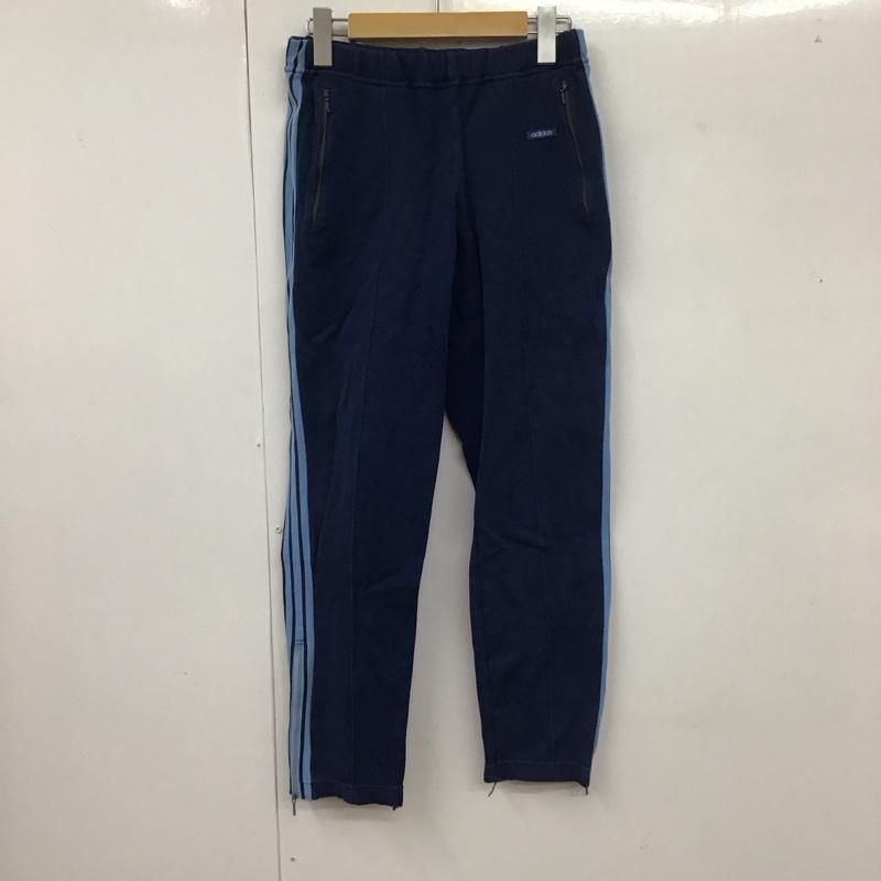 アディダス adidas ボトムス ボトムス ジャージ スポーツウェア サイドライン 70S デサント 西ドイツ製 3 ロゴ、文字 紺 / ネイビー / メンズ USED 古着 中古 10109939