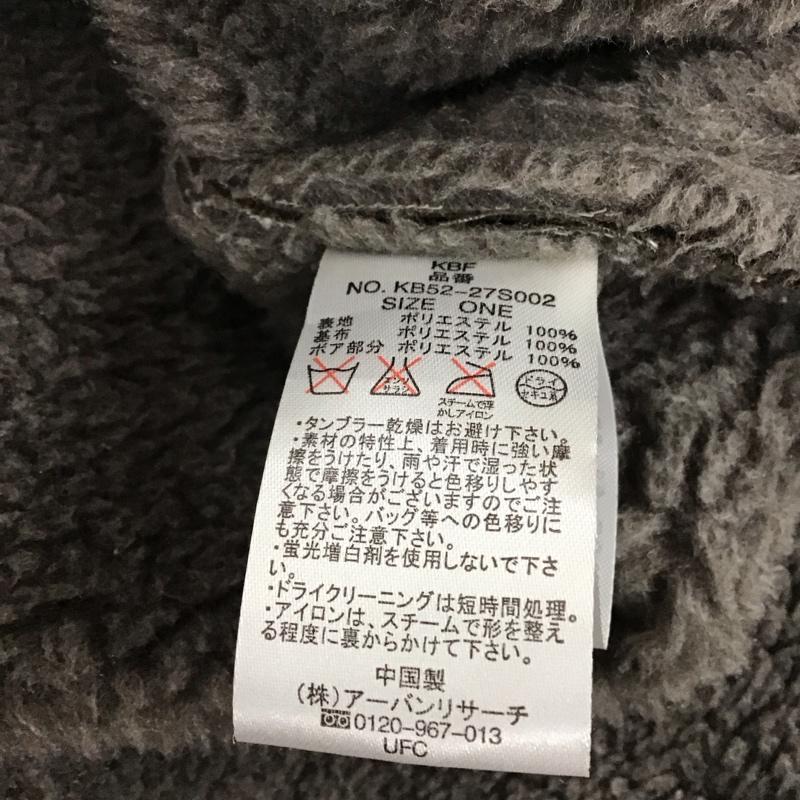 ケービーエフ KBF コート コート一般 kb52-27s002 フェイクムートンコート 無地 チャコールグレー / チャコールグレー / レディース USED 古着 中古 10121503