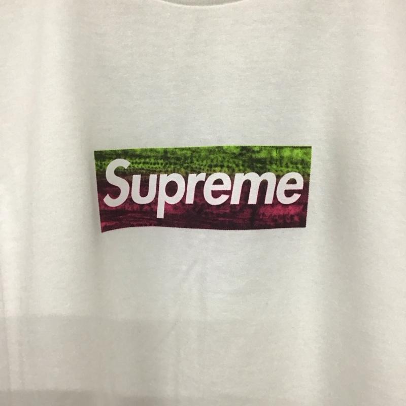 シュプリーム Supreme Tシャツ 半袖 25SS BoxLogoTee ボックスロゴTシャツ スターリングルビー プリントT M ロゴ、文字 白 / ホワイト / メンズ USED 古着 中古 10137155