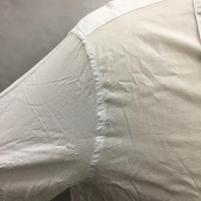 アルマーニエクスチェンジ A/X ARMANIEXCHANGE シャツ、ブラウス 半袖 半袖シャツ カジュアルシャツ カラーシャツ L ロゴ、文字 白 / ホワイト / レディース USED 古着 中古 10106581