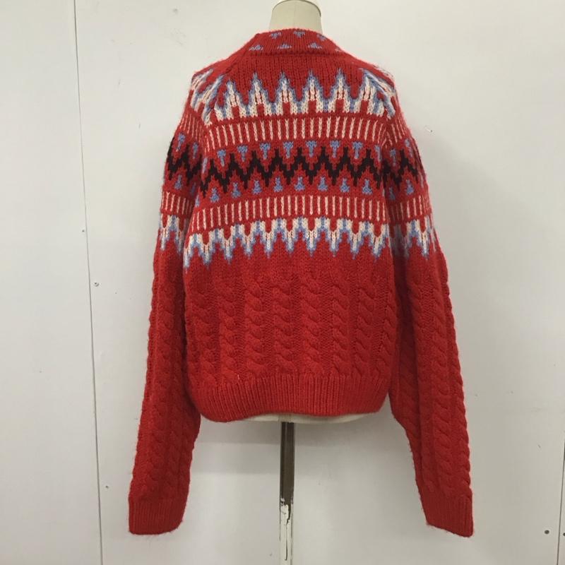 ザラ ZARA ニット、セーター 長袖 M  赤 / レッド /  レディース USED 古着 中古 10111418