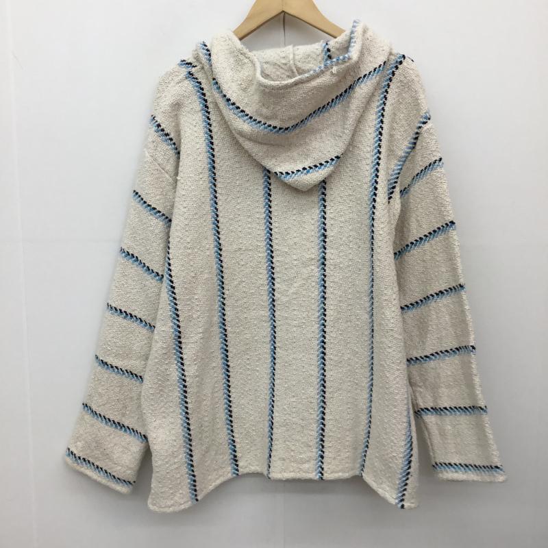 USフルギ US古着 パーカー 長袖 BAJA JOE メキシカンパーカー XL アイボリー / アイボリー / X 水色 / ライトブルー / X 黒 / ブラック / メンズ USED 古着 中古 10140090