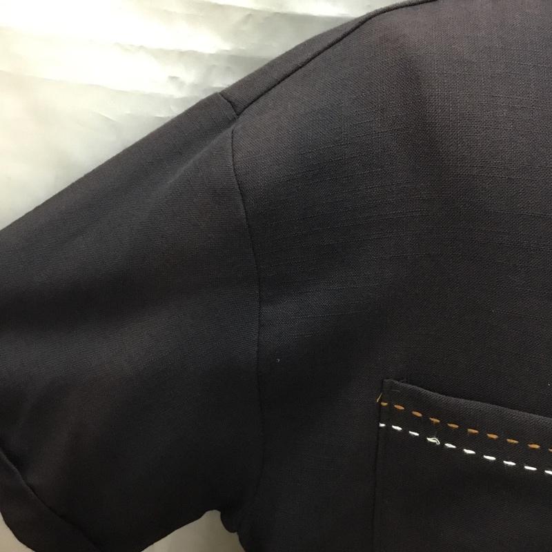古着 USED シャツ、ブラウス 半袖 半袖シャツ カラーシャツ 半袖カットソー M ロゴ、文字 黒 / ブラック /  メンズ USED 古着 中古 10109288